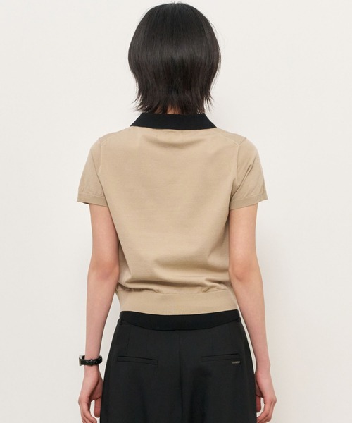 GENERAL IDEA（ジェネラルアイデア）の「【GENERAL IDEA】レイヤード エッセンシャル ハーフプルオーバー / LAYERED ESSENTIAL HALF PULLOVER（ニット/セーター・レディース・ブラック/ベージュ/ピンク/アイボリー/サンドベージュ・S/M/L）」の13枚目の写真