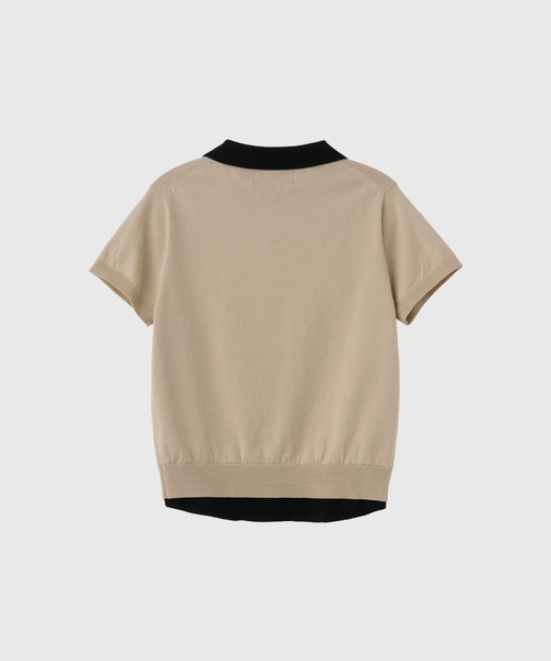 GENERAL IDEA（ジェネラルアイデア）の「【GENERAL IDEA】レイヤード エッセンシャル ハーフプルオーバー / LAYERED ESSENTIAL HALF PULLOVER（ニット/セーター・レディース・ブラック/ベージュ/ピンク/アイボリー/サンドベージュ・S/M/L）」の17枚目の写真