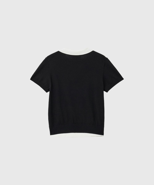 GENERAL IDEA（ジェネラルアイデア）の「【GENERAL IDEA】レイヤード エッセンシャル ハーフプルオーバー / LAYERED ESSENTIAL HALF PULLOVER（ニット/セーター・レディース・ブラック/ベージュ/ピンク/アイボリー/サンドベージュ・S/M/L）」の9枚目の写真