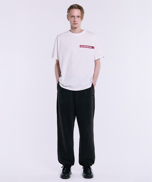 Alpha Industries(アルファインダストリーズ)の「【日本限定】Alpha Industries/アルファインダストリーズ/SNOW WASH SWEAT PANTS/スノー ウォッシュ スウェット パンツ(スウェットパンツ・メンズ・ネイビー/ベージュ/グレー/ブラック/オリーブ・MEDIUM/LARGE/X-LARGE)」の1枚目の写真