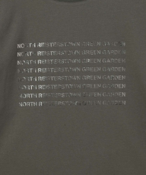 GLOBAL WORK(グローバルワーク)の「ヘビロッT箔プリント/665698(Tシャツ/カットソー・レディース・ブルー/ダークグレー/ベージュ/ライトイエロー・MEDIUM/LARGE)」の10枚目の写真