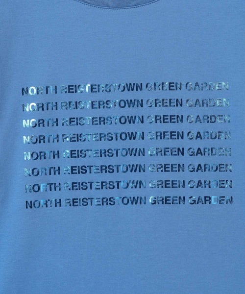 GLOBAL WORK(グローバルワーク)の「ヘビロッT箔プリント/665698(Tシャツ/カットソー・レディース・ブルー/ダークグレー/ベージュ/ライトイエロー・MEDIUM/LARGE)」の12枚目の写真