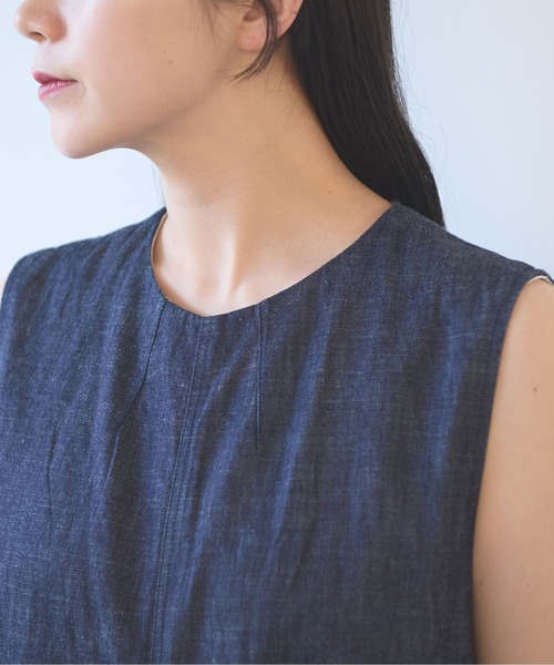 yuni(ユニ )の「コットンライトオンス denim オールインワン(つなぎ/オールインワン・レディース・ネイビー・M/S)」の11枚目の写真