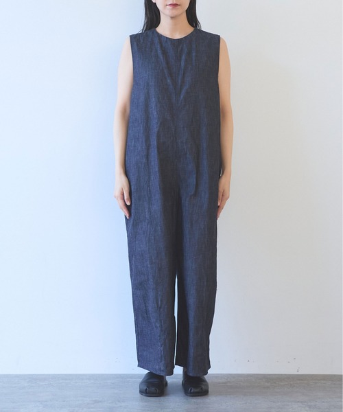 yuni(ユニ )の「コットンライトオンス denim オールインワン(つなぎ/オールインワン・レディース・ネイビー・M/S)」の7枚目の写真