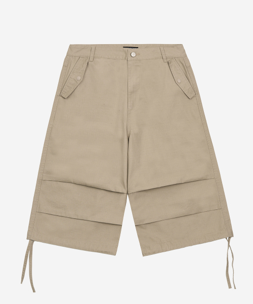 TOFFEE(トフィー)の「リップストップコットンバミューダパンツ (ベージュ)(その他パンツ・メンズ・その他・MEDIUM/LARGE/SMALL/X-LARGE)」の2枚目の写真