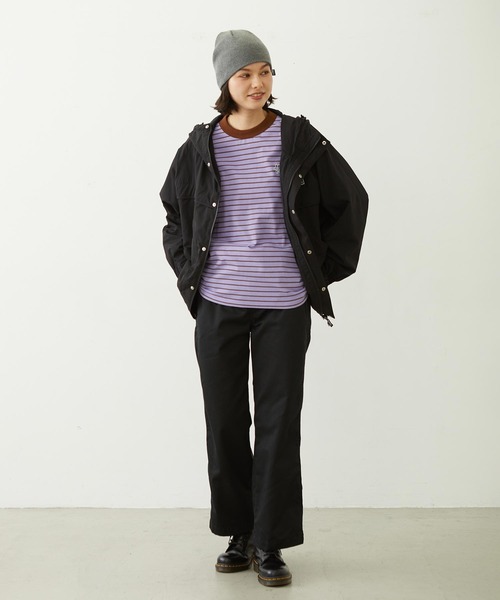 MILKFED.(ミルクフェド)の「BAR LOGO MOUNTAIN JACKET(マウンテンパーカー・レディース・ベージュ/ブラック/ライトブルー・S/M)」の8枚目の写真