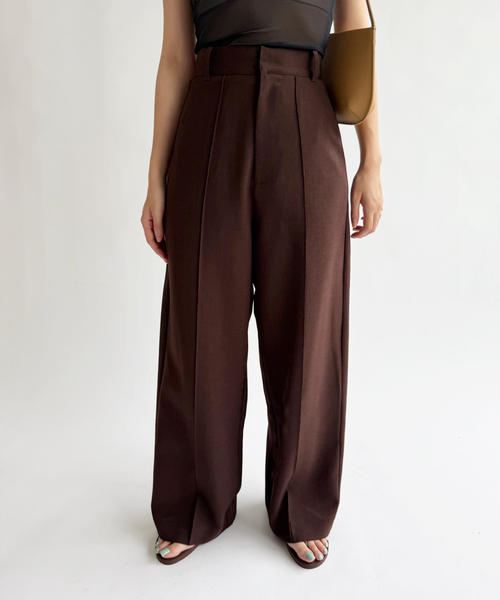 EDIT. FOR LULU(エディットフォールル)の「【Hella/ヘラ】pintuck wide pants(スラックス・レディース・ブラウン・38/36)」の14枚目の写真