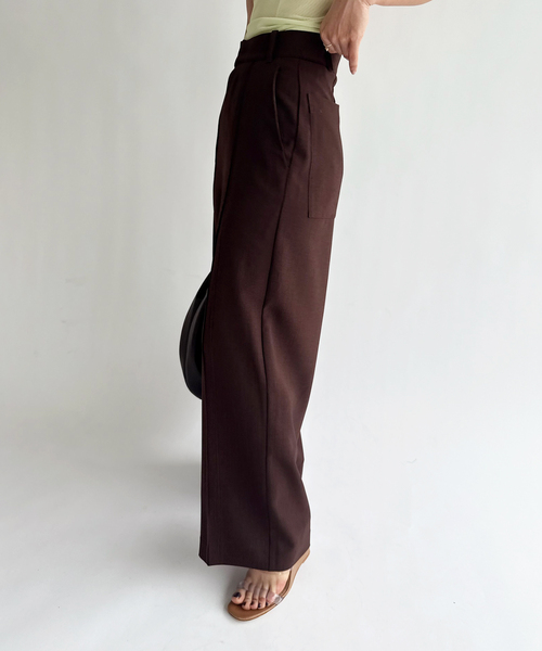 EDIT. FOR LULU(エディットフォールル)の「【Hella/ヘラ】pintuck wide pants(スラックス・レディース・ブラウン・38/36)」の20枚目の写真