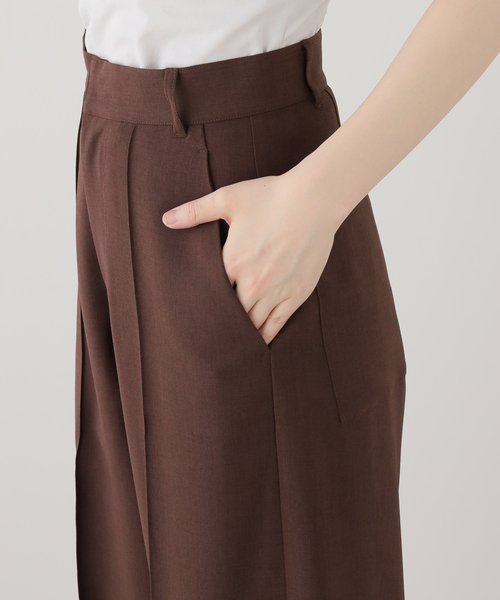 EDIT. FOR LULU(エディットフォールル)の「【Hella/ヘラ】pintuck wide pants(スラックス・レディース・ブラウン・38/36)」の7枚目の写真