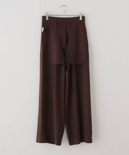 EDIT. FOR LULU(エディットフォールル)の「【Hella/ヘラ】pintuck wide pants(スラックス・レディース・ブラウン・38/36)」の10枚目の写真