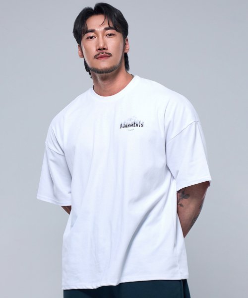 PHYSICAL GARMENTS（フィジカルガーメンツ）の「P2501 コットンメッシュスモークジャイアント半袖 [2 COLOR]（Tシャツ/カットソー・メンズ・ブラック/ホワイト・MEDIUM/LARGE/X-LARGE/XX-LARGE）」の4枚目の写真