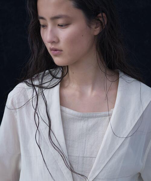 URBAN RESEARCH(アーバンリサーチ)の「new basic SHEER VOILE SAILOR SHIRTS(シャツ/ブラウス・レディース・アイボリー/ブラック・FREE)」の3枚目の写真