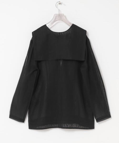 URBAN RESEARCH(アーバンリサーチ)の「new basic SHEER VOILE SAILOR SHIRTS(シャツ/ブラウス・レディース・アイボリー/ブラック・FREE)」の14枚目の写真