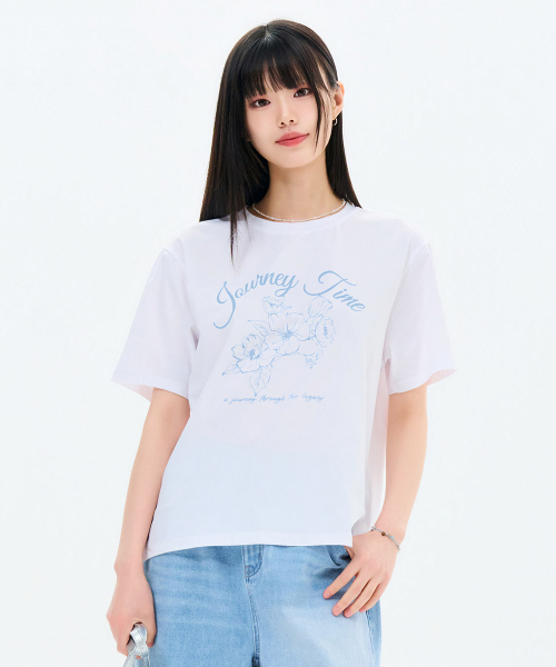 CHASECULT(チェイスカルト)の「レディースクールフラワーグラフィック半袖Tシャツ-FCRG5872E01(Tシャツ/カットソー・レディース・ホワイト・90/85)」の5枚目の写真