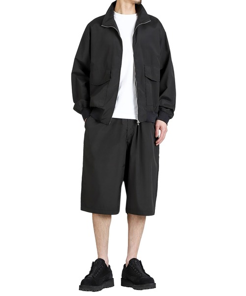 GOLD（ゴールド）の「GOLD / ゴールド：SILK NEP WEATHER CLOTH WIDE SHORTS：26A-GL52629[MUS]（その他パンツ・メンズ・ブラック系その他・M）」の9枚目の写真