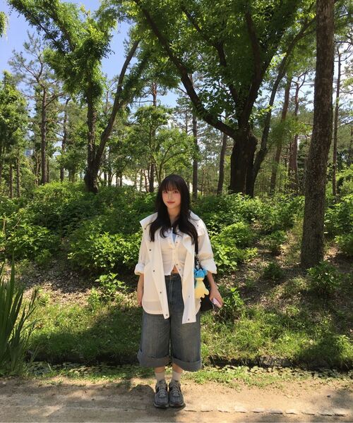 NYXX(エヌワイエックスエックス)の「STRING CAPRI DENIM PANTS BLUE(デニムパンツ・レディース・その他・MEDIUM/SMALL)」の4枚目の写真
