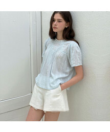 Linen Flared shorts