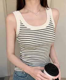 タンクトップ ボーダー レディース 夏