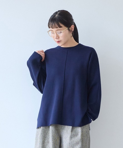 yuni(ユニ )の「Cotton smooth pullover(ニット/セーター・レディース・ネイビー/グレー/ベージュ・FREE)」の20枚目の写真