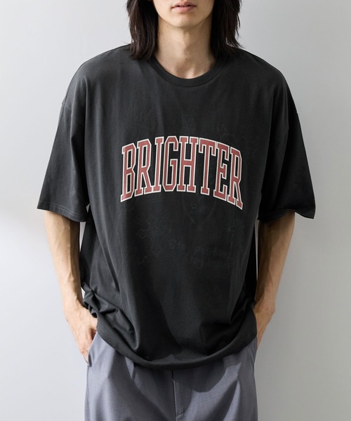 NAVY(ネイビー)の「NAVY レイヤーカレッジTシャツ(Tシャツ/カットソー・メンズ・ホワイト/チャコール/カーキ系・M/L/XL)」の2枚目の写真