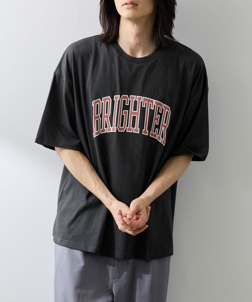 NAVY(ネイビー)の「NAVY レイヤーカレッジTシャツ(Tシャツ/カットソー・メンズ・ホワイト/チャコール/カーキ系・M/L/XL)」の8枚目の写真