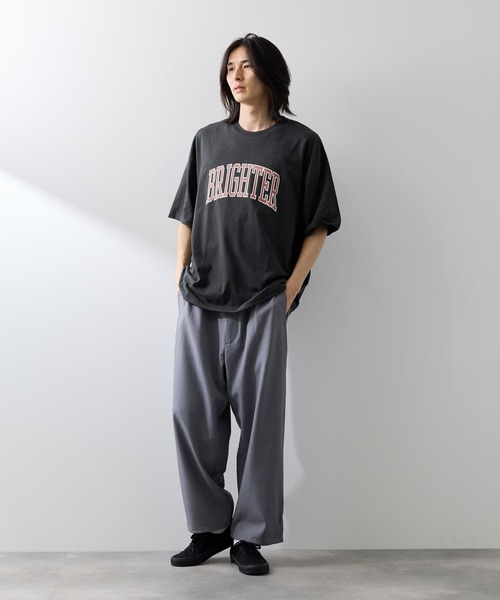 NAVY(ネイビー)の「NAVY レイヤーカレッジTシャツ(Tシャツ/カットソー・メンズ・ホワイト/チャコール/カーキ系・M/L/XL)」の10枚目の写真