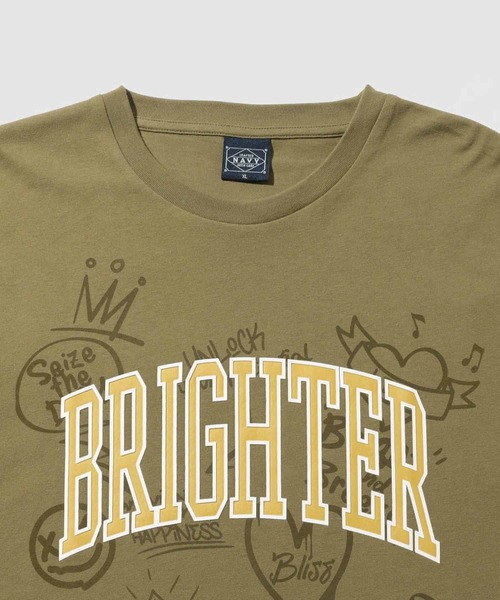 NAVY(ネイビー)の「NAVY レイヤーカレッジTシャツ(Tシャツ/カットソー・メンズ・ホワイト/チャコール/カーキ系・M/L/XL)」の15枚目の写真