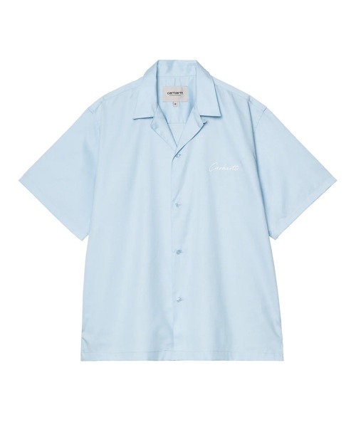 Carhartt(カーハート)の「Carhartt/カーハート 半袖シャツ S/S DELRAY SHIRT I031465(シャツ/ブラウス・メンズ・ブルー系その他/ブラック×ホワイト・M/S/XL/L)」の1枚目の写真