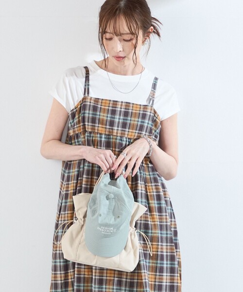 セール】SHIPS Colors:〈手洗い可能〉マドラスチェック キャミ