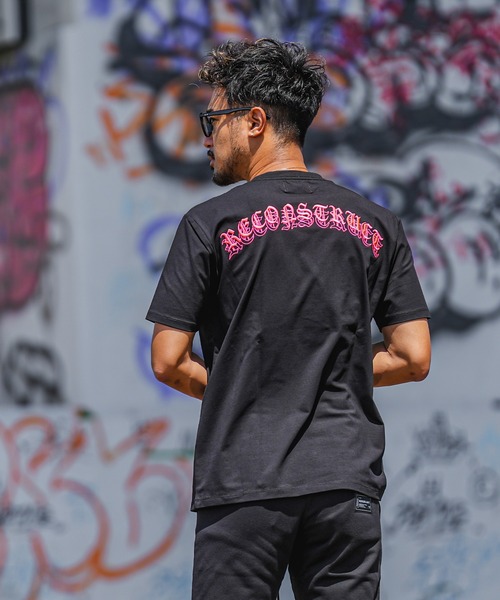adamsJUGGLER(アダムスジャグラー)の「RTEG B it onティー(Tシャツ/カットソー・メンズ・ホワイト×ピンク/ホワイト×イエロー/ブラック×ピンク/ブラック×イエロー・S/L/XXL/XL/M)」の4枚目の写真