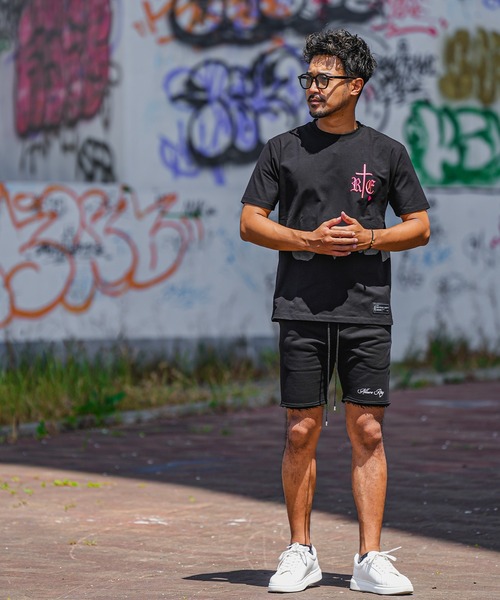 adamsJUGGLER(アダムスジャグラー)の「RTEG B it onティー(Tシャツ/カットソー・メンズ・ホワイト×ピンク/ホワイト×イエロー/ブラック×ピンク/ブラック×イエロー・S/L/XXL/XL/M)」の9枚目の写真