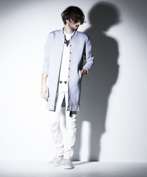 NO ID.（ノーアイディ）の「mn1144-CﾆｯﾄﾍﾟﾝﾀｸﾞﾗﾑJQ半袖ﾌﾟﾙｵｰﾊﾞｰ（ニット/セーター・メンズ・アイボリー/ブラック・2/1）」の9枚目の写真