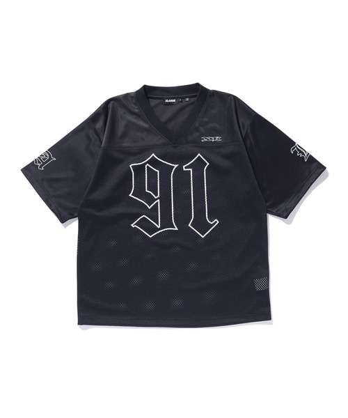 XLARGE(エクストララージ)の「OLD ENGLISH FOOTBALL JERSEY(Tシャツ/カットソー・メンズ・グレー/ブラック/ブルー・M/S/XL/L)」の16枚目の写真