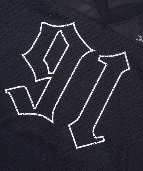 XLARGE(エクストララージ)の「OLD ENGLISH FOOTBALL JERSEY(Tシャツ/カットソー・メンズ・グレー/ブラック/ブルー・M/S/XL/L)」の18枚目の写真