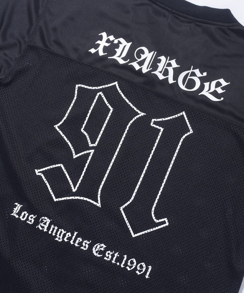 XLARGE(エクストララージ)の「OLD ENGLISH FOOTBALL JERSEY(Tシャツ/カットソー・メンズ・グレー/ブラック/ブルー・M/S/XL/L)」の19枚目の写真