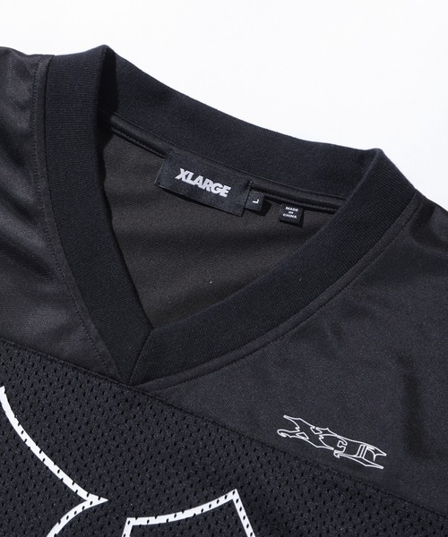 XLARGE(エクストララージ)の「OLD ENGLISH FOOTBALL JERSEY(Tシャツ/カットソー・メンズ・グレー/ブラック/ブルー・M/S/XL/L)」の22枚目の写真