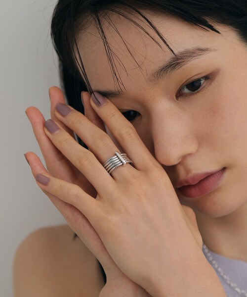 COCOSHNIK ONKITSCH(ココシュニックオンキッチュ)の「シルバー ストランドリング(リング・レディース・シルバー・14/12)」の8枚目の写真