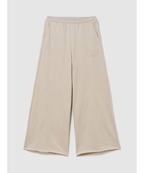 GAP(ギャップ)の「フレンチテリー イージーウエスト ワイド アンクルパンツ(スウェットパンツ・レディース・ブラック/ベージュ/ブラウン・S/M/L/XS/XXS)」の3枚目の写真