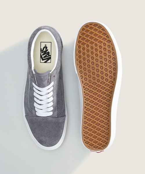 VANS（バンズ）の「オールドスクール スエード / Old Skool SUEDE Steel Shadow VN000D9YFSM1（スニーカー・メンズ・チャコールグレー・5/6.5/6/5.5/8/7.5/7/11/10/9.5/9/8.5）」の3枚目の写真