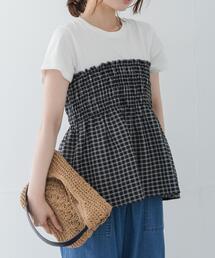 URBAN RESEARCH Sonny Label | シャーリングビスチェコンビプルオーバー(Tシャツ/カットソー)