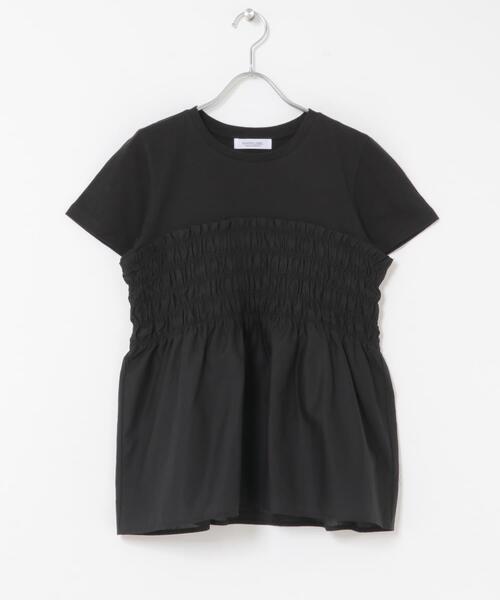URBAN RESEARCH Sonny Label(アーバンリサーチサニーレーベル)の「シャーリングビスチェコンビプルオーバー(Tシャツ/カットソー・レディース・ベージュ系その他/ブラック系その他/ブラック・FREE)」の10枚目の写真