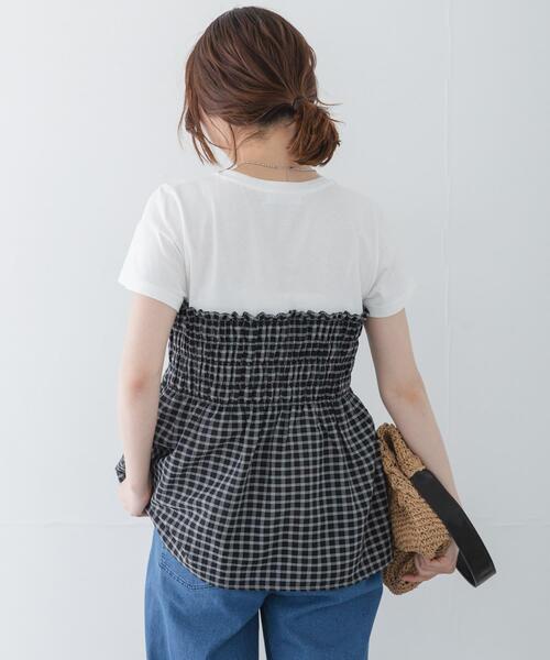 URBAN RESEARCH Sonny Label(アーバンリサーチサニーレーベル)の「シャーリングビスチェコンビプルオーバー(Tシャツ/カットソー・レディース・ベージュ系その他/ブラック系その他/ブラック・FREE)」の14枚目の写真