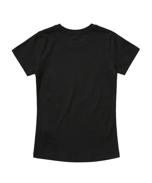 REBRENNER(リブレンナー)の「DTFファーストファミリークールコットンウィメンズクロップ半袖Tシャツブラック(Tシャツ/カットソー・レディース・ブラック・LARGE/MEDIUM/SMALL)」の3枚目の写真