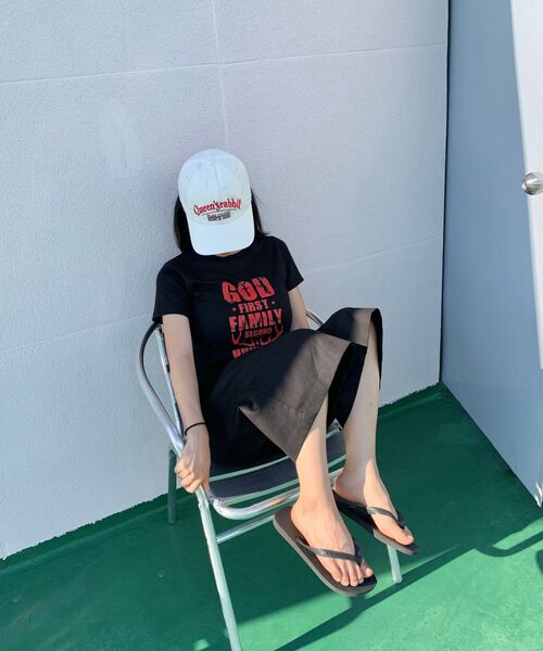 REBRENNER(リブレンナー)の「DTFファーストファミリークールコットンウィメンズクロップ半袖Tシャツブラック(Tシャツ/カットソー・レディース・ブラック・LARGE/MEDIUM/SMALL)」の11枚目の写真