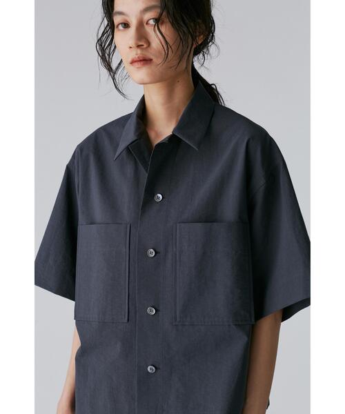 YLEVE(イレーヴ)の「YLEVE / COTTON NYLON WASHER SHIRT(シャツ/ブラウス・レディース・ホワイト/グレー・1/0)」の3枚目の写真