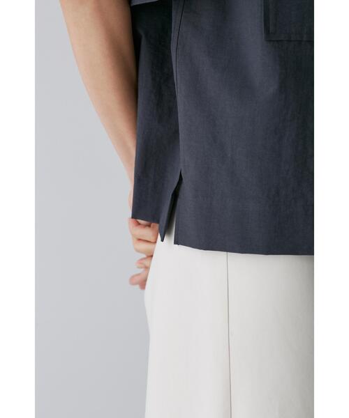 YLEVE(イレーヴ)の「YLEVE / COTTON NYLON WASHER SHIRT(シャツ/ブラウス・レディース・ホワイト/グレー・1/0)」の6枚目の写真