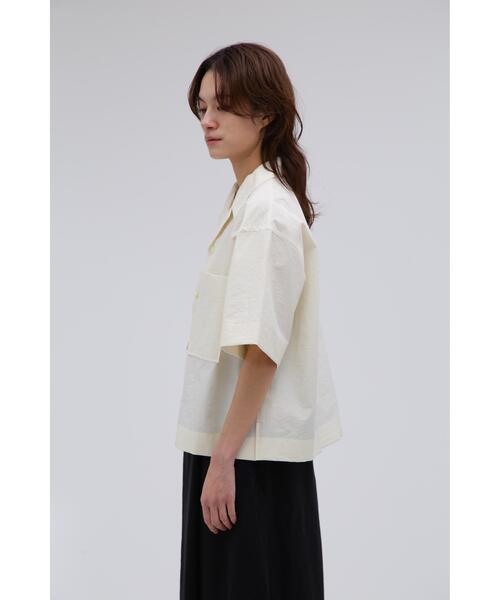 YLEVE(イレーヴ)の「YLEVE / COTTON NYLON WASHER SHIRT(シャツ/ブラウス・レディース・ホワイト/グレー・1/0)」の12枚目の写真