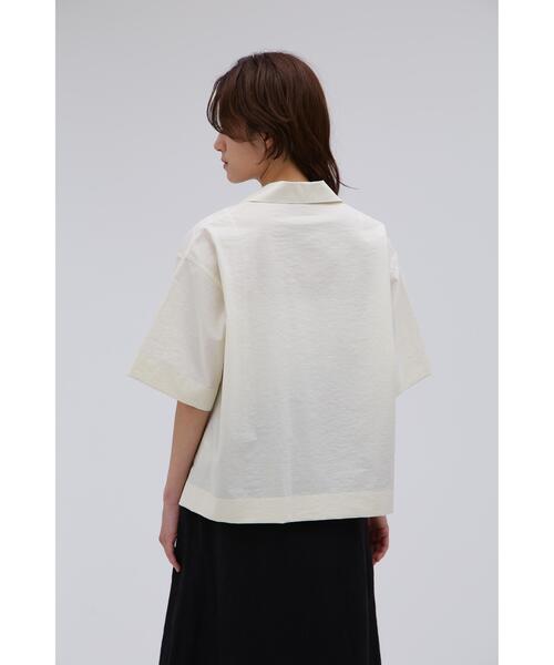 YLEVE(イレーヴ)の「YLEVE / COTTON NYLON WASHER SHIRT(シャツ/ブラウス・レディース・ホワイト/グレー・1/0)」の13枚目の写真