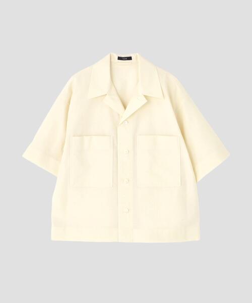 YLEVE(イレーヴ)の「YLEVE / COTTON NYLON WASHER SHIRT(シャツ/ブラウス・レディース・ホワイト/グレー・1/0)」の15枚目の写真