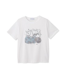 ラインストーンデザインTシャツ